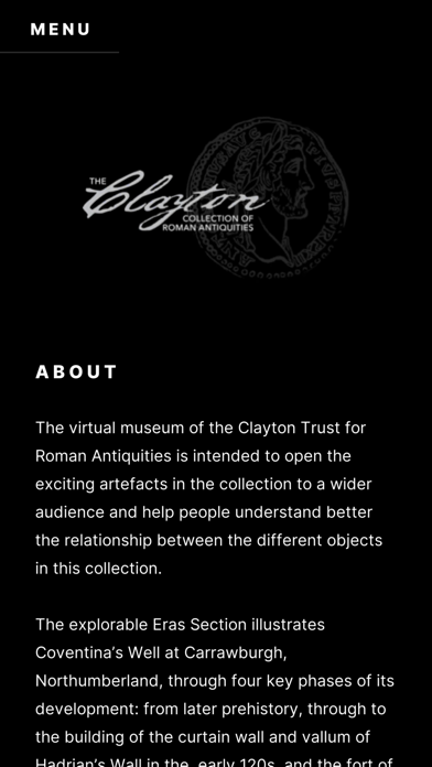 Clayton Virtual Museum Screenshot