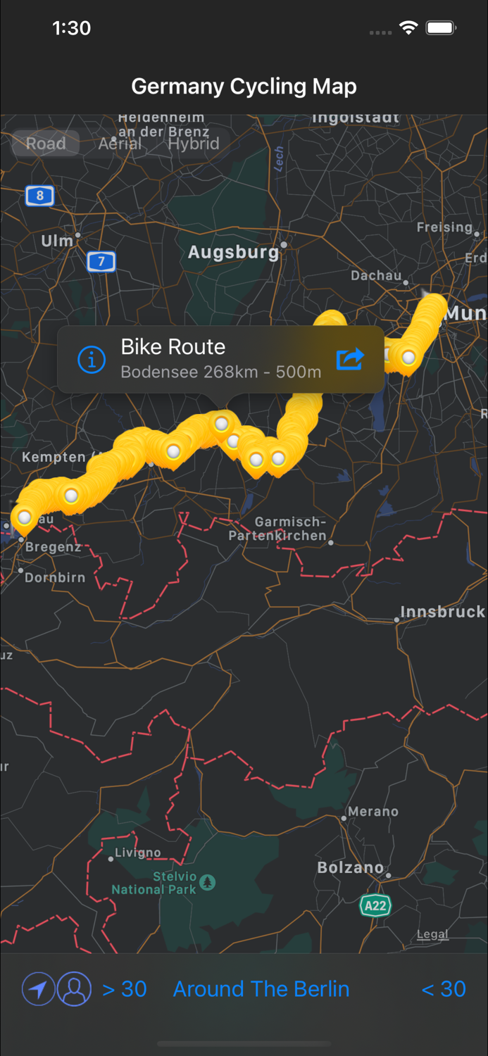 Germany Cycling Map