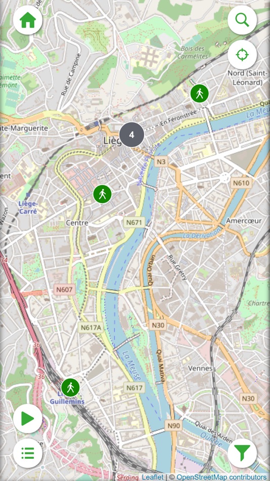 #2. Walks through Liège (iOS) 게시자: Cirkwi