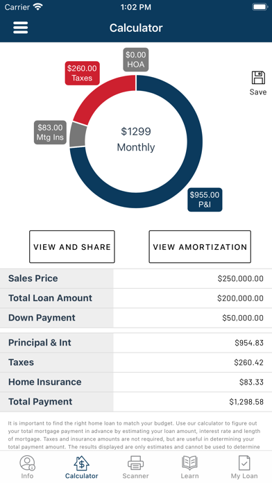 Capital Home Mortgage Screenshot