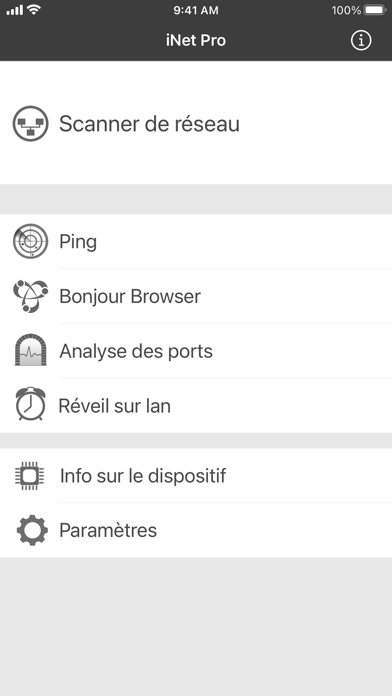 Screenshot #1 pour iNet Pro - Réseau Scanner