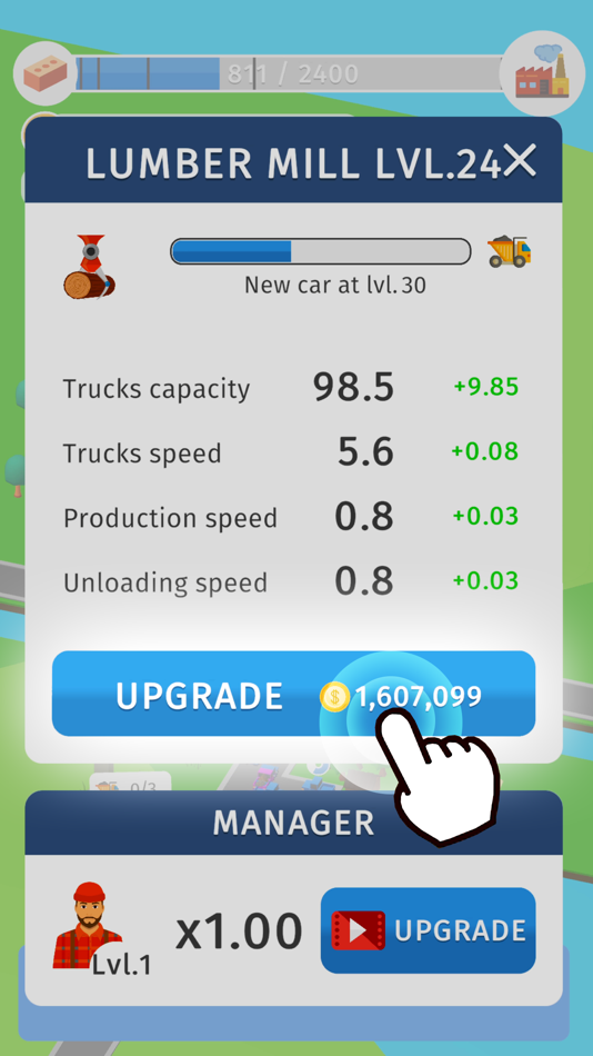 #6. Idle Factories Builder (iOS) By: AI Games FZ