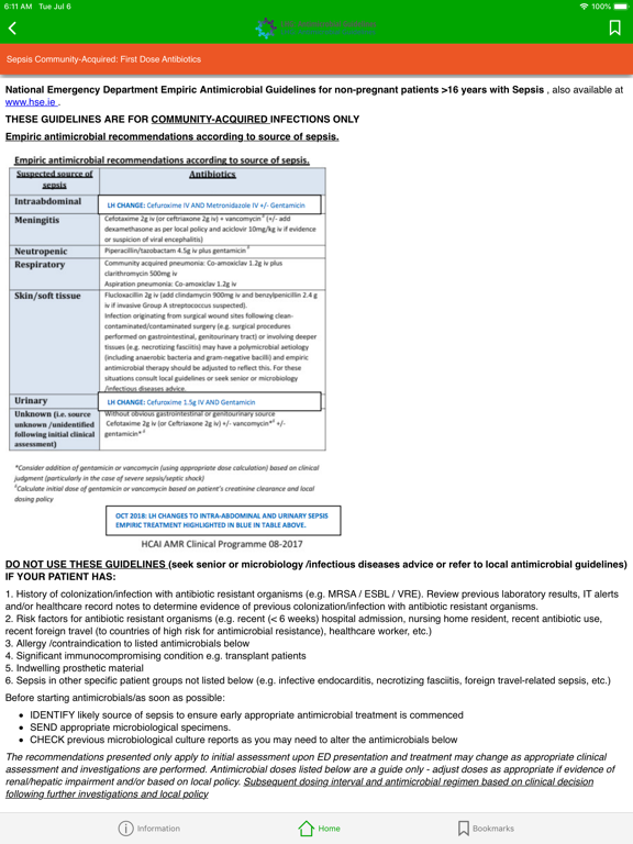 Screenshot #6 pour RCSI Antimicrobial Guidelines