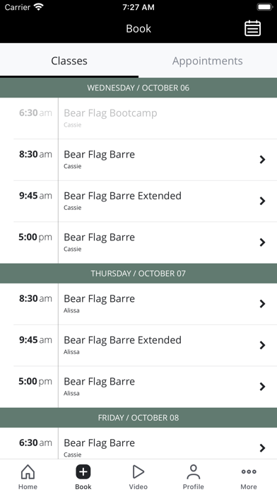 Bear Flag Fitness Screenshot