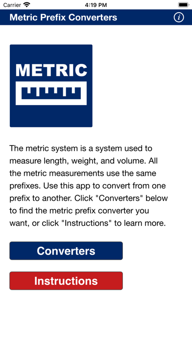 Metric Converters Screenshot