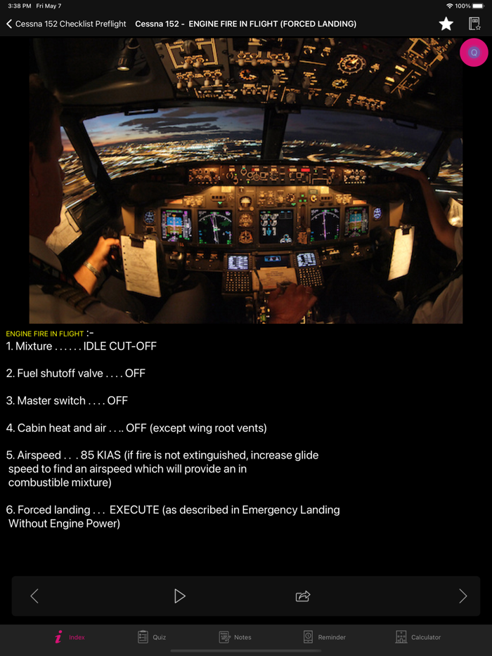Cessna 152 Checklist Pilot