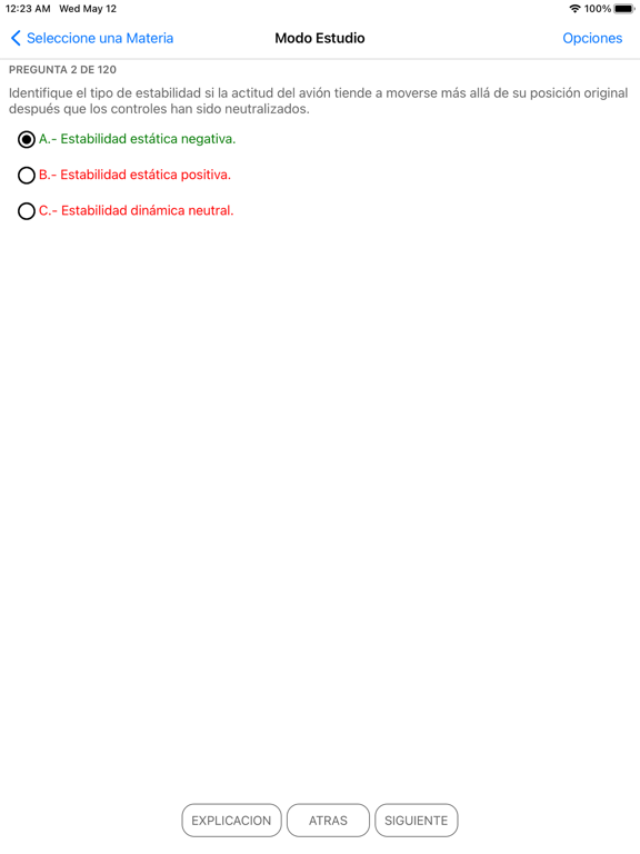 Screenshot #6 pour Preparate PTLA Examen DGAC CL