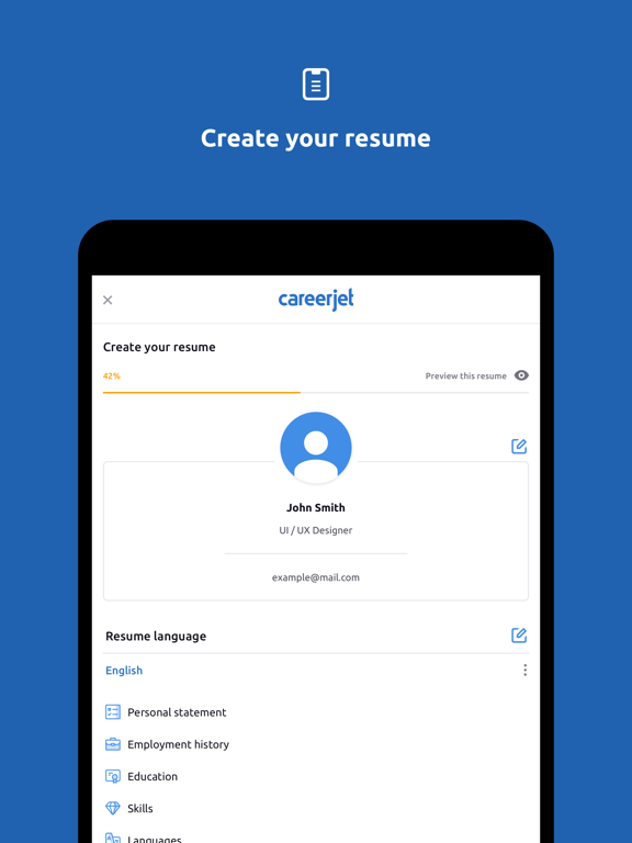 Careerjet Job Search iPad screenshot 7 - Business app