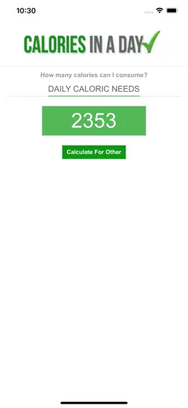 Game screenshot Daily Calorie hack