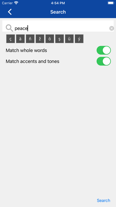 Turkmen-English Dictionary Screenshot