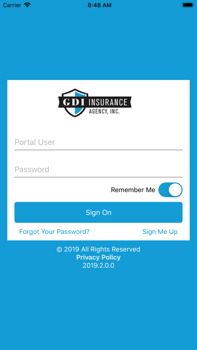 GDI Insurance Screenshot