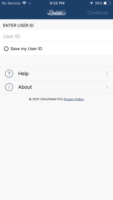 VISA Clinchfield FCU Screenshot