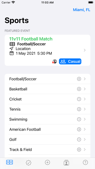 Sportal - Sports Events Screenshot