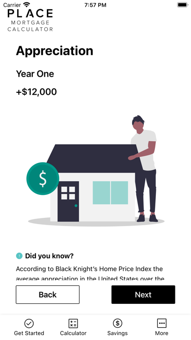 PLACE Mortgage Calculator Screenshot
