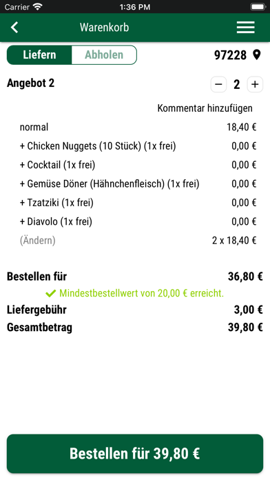 Pizza Blitz Kitzingen Screenshot