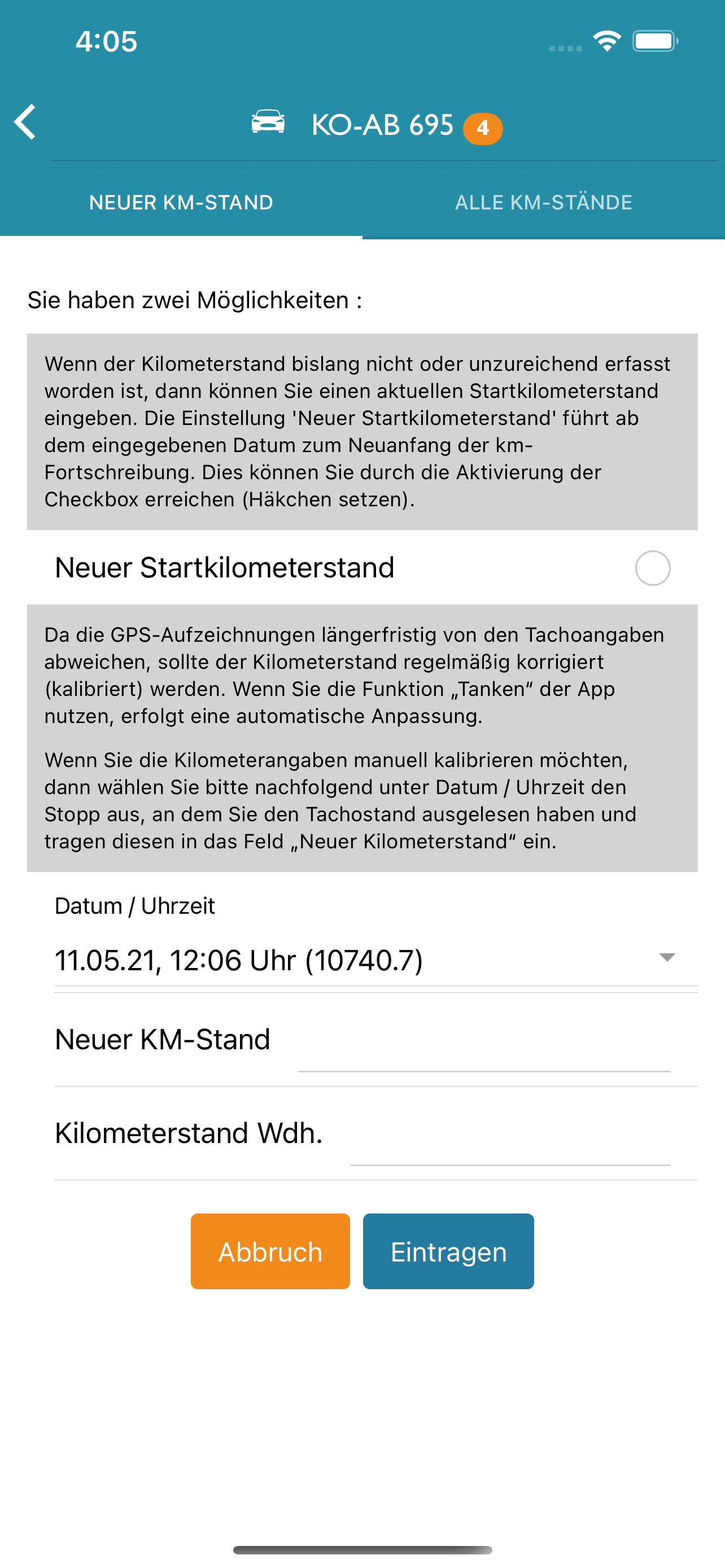 PTC eFahrtenbuch