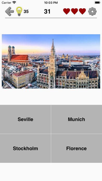 Cities of the World Photo-Quiz Screenshot