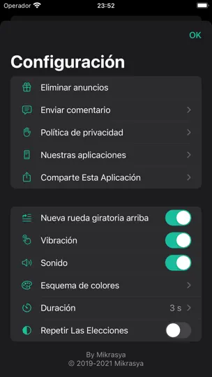 Captura de pantalla de Rueda De Las Decisiones en iPhone 7