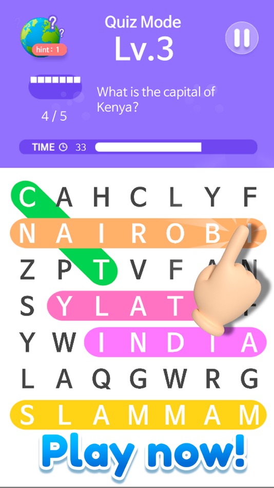 #6. Word Search Multi Games Quiz (iOS) 由: One Up Games Studio
