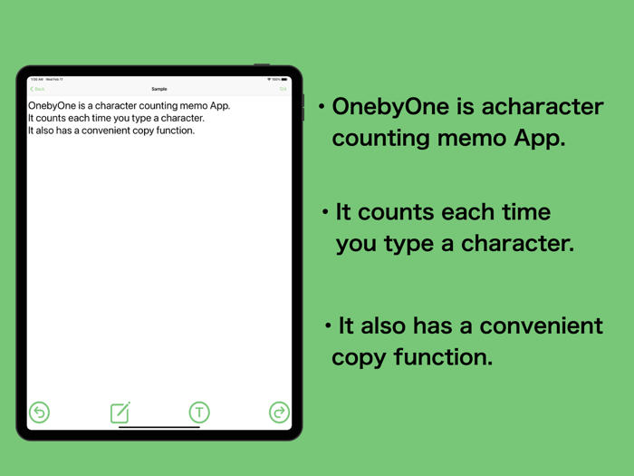 OnebyOne - counting characters