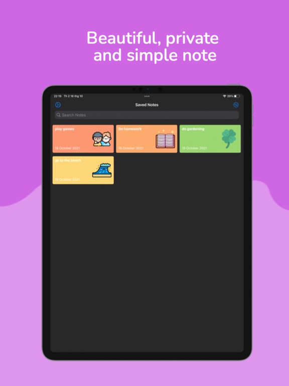Screenshot #4 pour CuteNote: Stickers & Widget