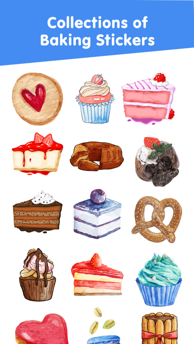 Screenshot #5 for Water Color Baking Stickers