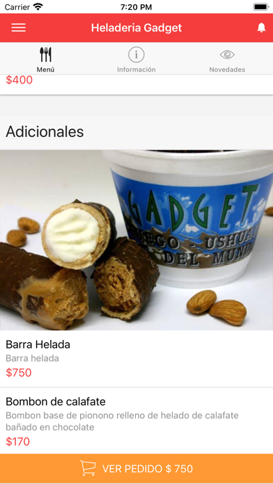 Heladeria Gadget Screenshot