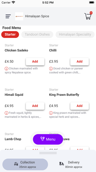 Himalayan Spice Plymouth Screenshot