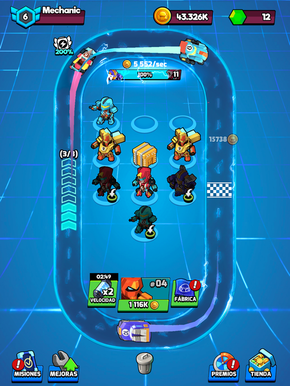Screenshot #4 pour Merge Robots! Idle tycoon Jeux