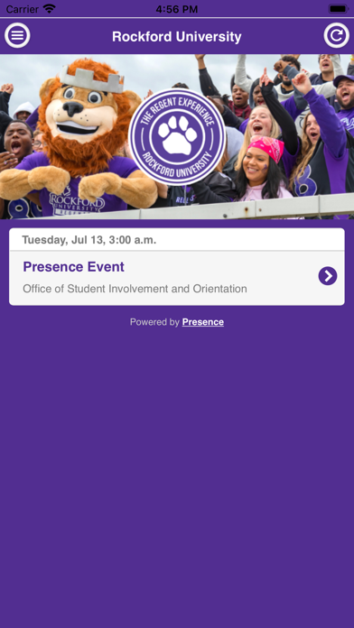 Rockford Events Screenshot