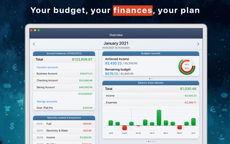 MoneyStats Pro Screenshot