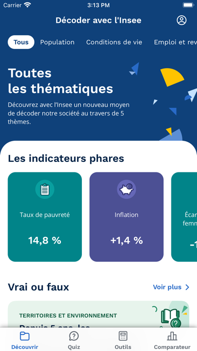 Insee Mobile Screenshot