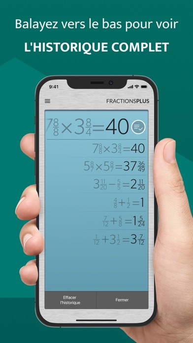 Screenshot #3 pour PRO Calculatrice de Fractions