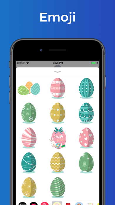 Screenshot #2 pour Happy Easter stickers & emoji