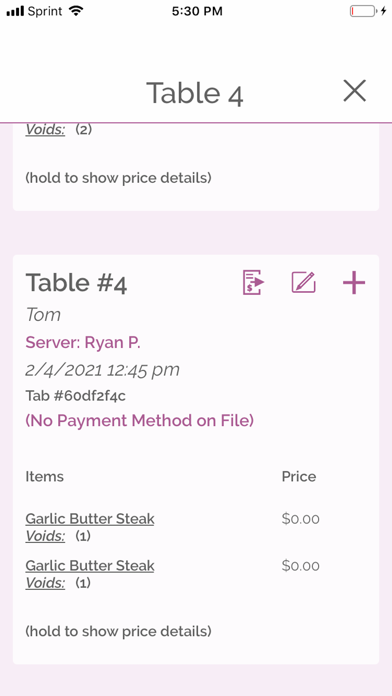 Cheqout Staff Members Screenshot