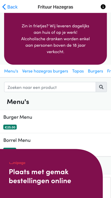 Frituur Hazegras Screenshot