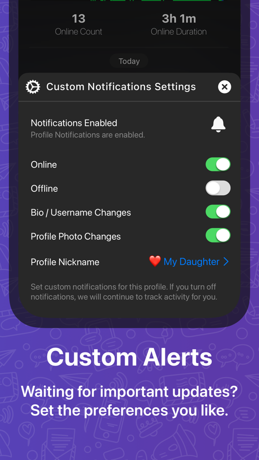 #4. TeleWatch tracker for Telegram (iOS) 게시자: TGTOOLS LTD