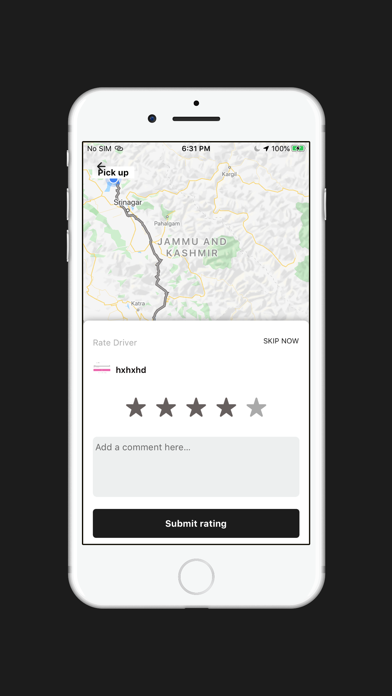BlaqCar App Screenshot