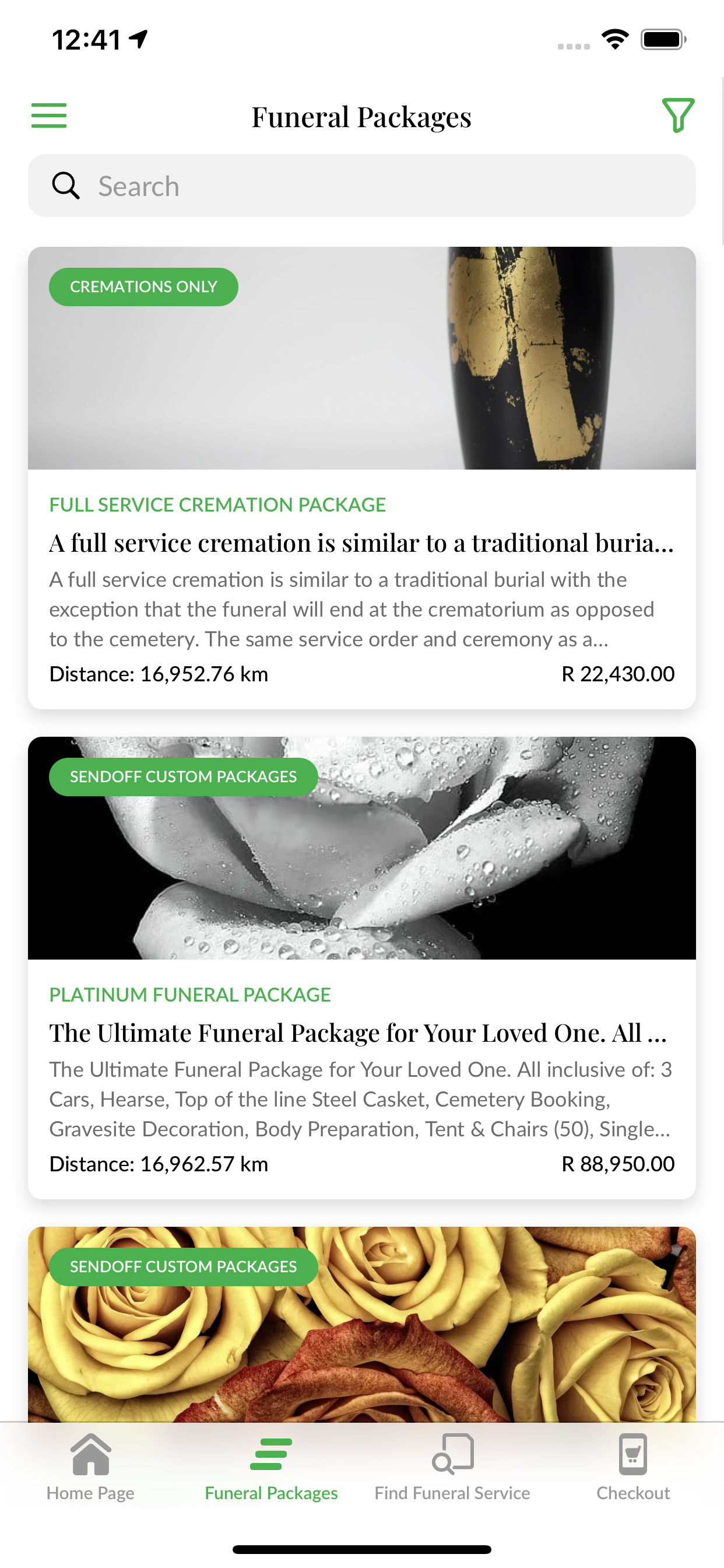 Sendoff Funeral App