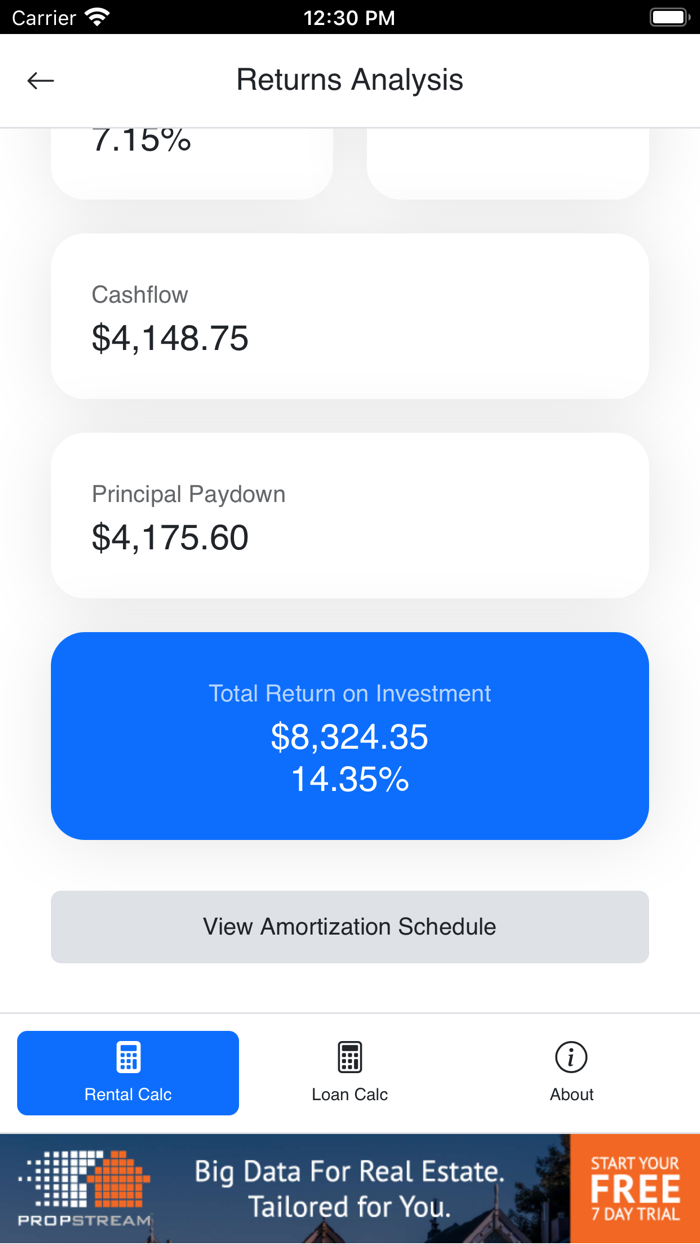 Ingram Rental Calculator