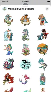 mermaid spirit stickers iphone screenshot 2