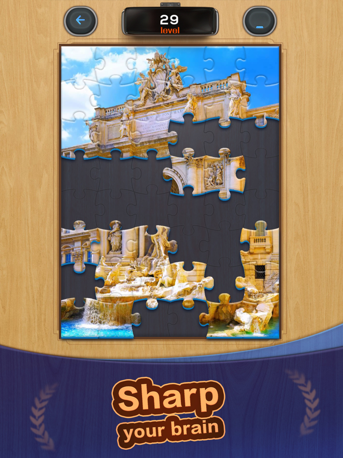 Jigsaw Woods 3D Block