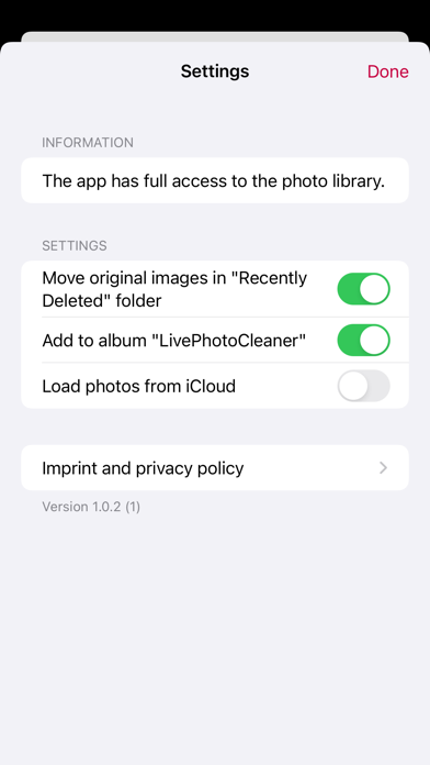 Live Photo Cleaner Screenshot