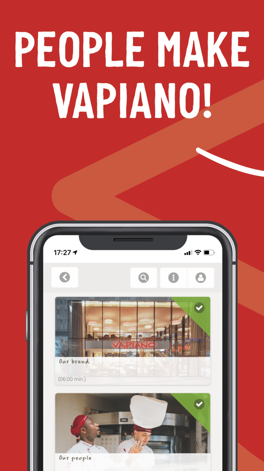 #1. Vapiano Mobile Learning (iOS) 由: inside Gesellschaft fuer Lern- und Informationssysteme mbH