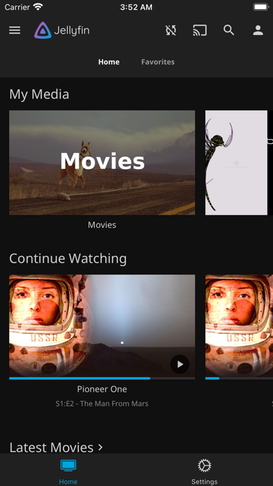 Jellyfin Mobile Screenshot