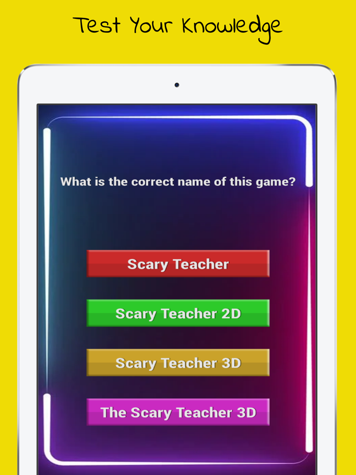 Scary Teacher 3D  Quiz and Call