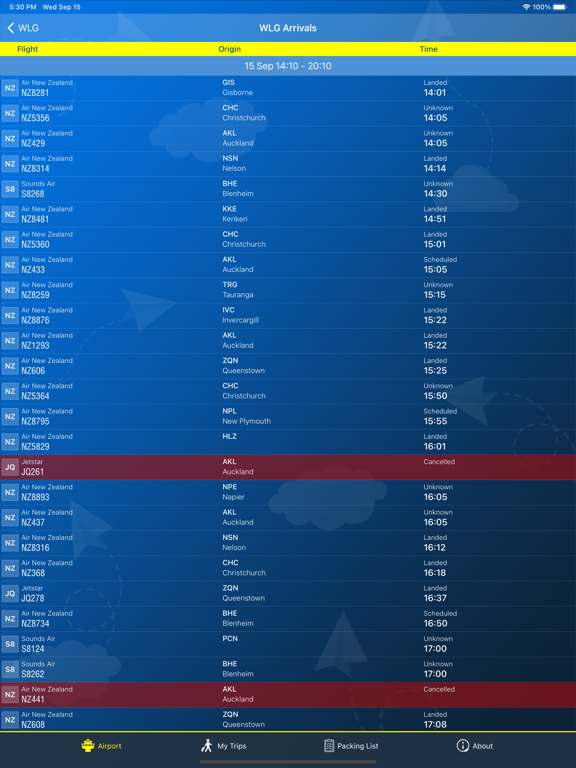 Screenshot #5 pour Wellington Airport Info +Radar