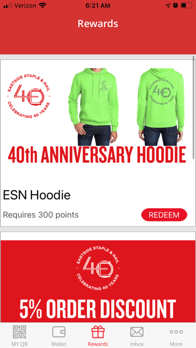 Eastside Staple & Nail Rewards Screenshot