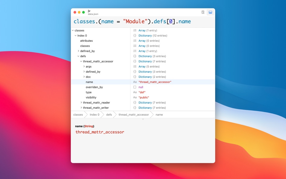 #3. jv - JSON Viewer (macOS) 게시자: Vito Sartori Gama de Oliveira