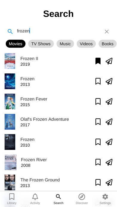 Listo Recommendations Screenshot